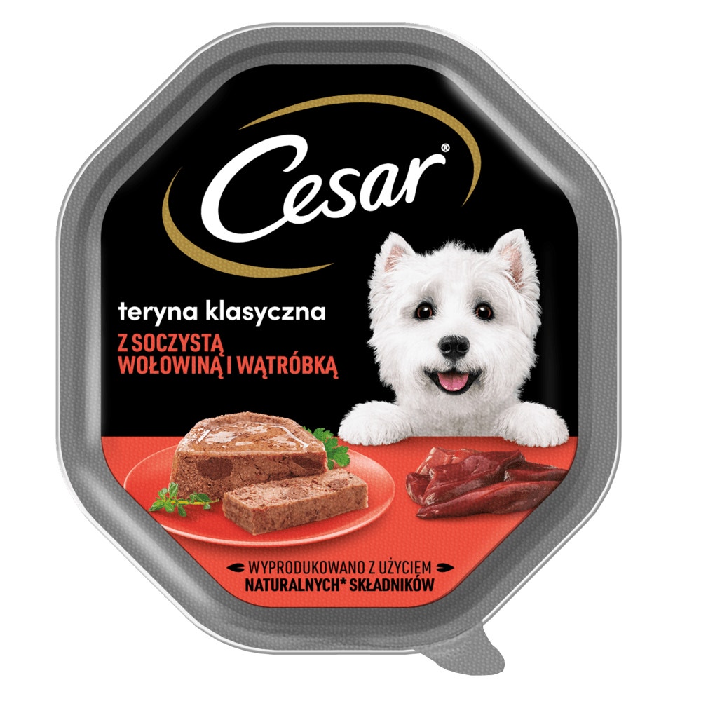 CESAR® Klasyczna Teryna z soczystą wołowiną i wątróbką 150g - 1