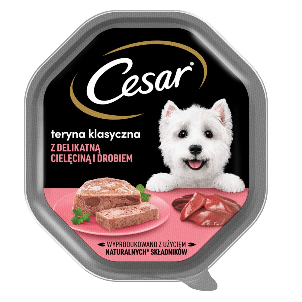 CESAR® Klasyczna Teryna z delikatną cielęciną i drobiem 150g - 1